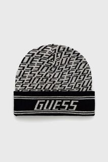 Шапка из смесовой шерсти Guess, серый