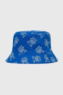 Двусторонняя хлопковая шляпа Tommy Hilfiger, синий