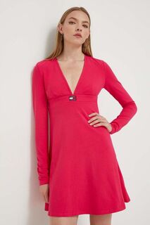 Платье Томми Джинс Tommy Jeans, розовый