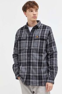 Рубашка из смесовой шерсти Superdry, черный