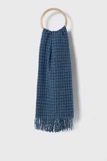 Шерстяной шарф Answear Lab, синий