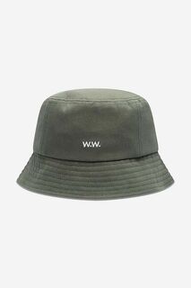 Хлопковая шапка Ossian Bucket Hat 12240817-7083 ЧЕРНЫЙ Wood Wood, зеленый