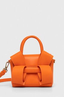 Кожаная сумка Pinko, оранжевый