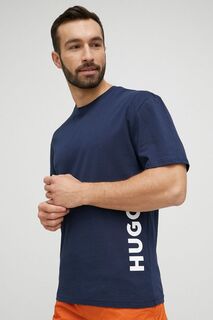 Пляжная футболка HUGO Hugo, темно-синий