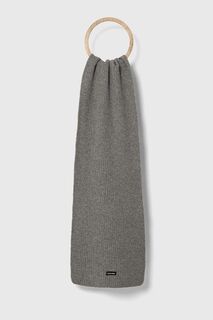 Шерстяной шарф Calvin Klein, серый