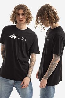 Комплект из 2 хлопковых футболок Alpha Label T (2 шт.) Alpha Industries, черный