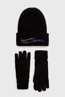 Шапка и перчатки 21WAOA40 Desigual, черный