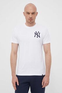 Хлопковая футболка MLB New York Yankees 47brand, белый