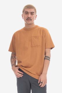 Хлопковая футболка New Balance, оранжевый