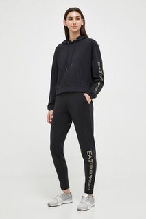 Спортивный костюм EA7 Emporio Armani, черный