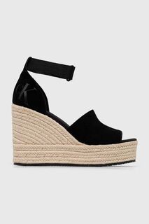 Босоножки WEDGE SANDAL WIDE SU CON Calvin Klein Jeans, черный