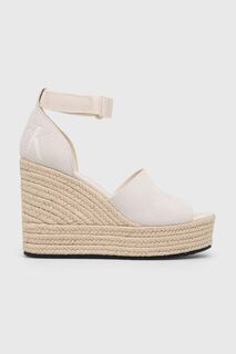 Босоножки WEDGE SANDAL WIDE SU CON Calvin Klein Jeans, бежевый