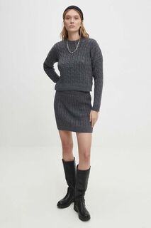 Комплект из свитера и юбки Answear Lab, серый