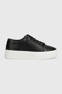 Кроссовки FLATFORM CUPSOLE LACE UP-EPI MN Calvin Klein, черный