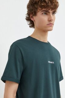 Хлопковая футболка Les Deux, зеленый