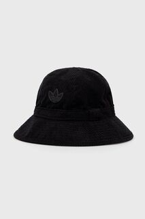 Вельветовая шляпа adidas Originals, черный