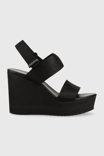 Босоножки WEDGE SANDAL WEBBING Calvin Klein Jeans, черный