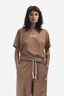 Футболка из хлопка Ellesse, коричневый