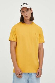 Хлопковая футболка Les Deux, желтый