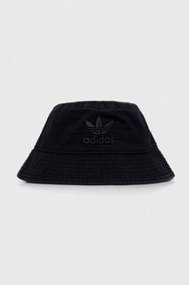 Хлопковая шапка adidas Originals, черный