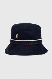 Хлопковая шляпа Tommy Hilfiger, темно-синий