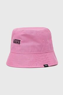 Хлопковая шапка Vans, розовый