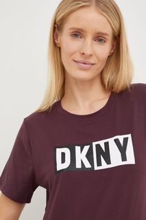 Прекрасная футболка DKNY, фиолетовый