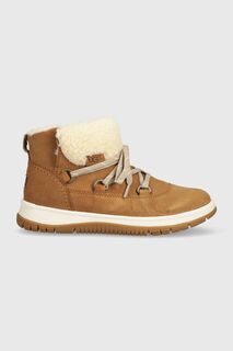 Кружевные замшевые зимние ботинки UGG Lakesider Heritage Ugg, коричневый