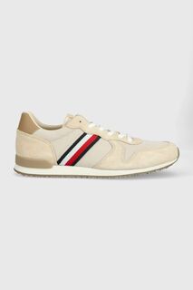 Кроссовки ICONIC SEASONAL MIX RUNNER Tommy Hilfiger, бежевый