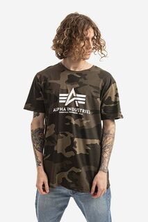 Футболка Basic Alpha Industries, зеленый