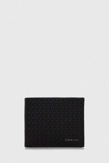 Кожаный кошелек Calvin Klein, черный