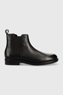 Кожаные ботинки челси Calvin Klein, черный