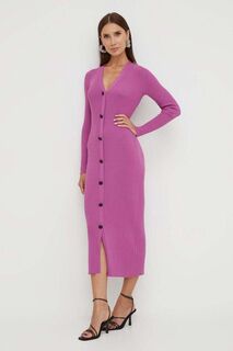 Платье Карла Лагерфельда Karl Lagerfeld, фиолетовый