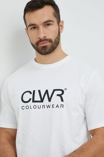 Цветная хлопковая футболка Colourwear, белый