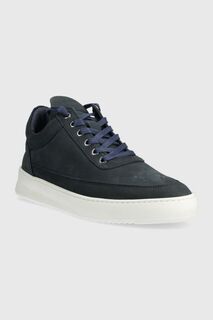 Кроссовки Low Top Ripple из нубука Filling Pieces, темно-синий