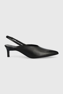 Кожаные туфли на высоком каблуке HW0HW01345 GEO STIL PUMP 50 Calvin Klein, черный