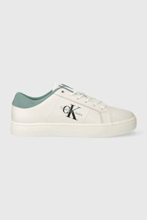 Кожаные кроссовки CLASSIC CUPSOLE LOW ML LTH Calvin Klein Jeans, белый