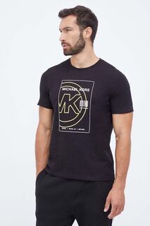Хлопковая футболка для отдыха Michael Kors, черный