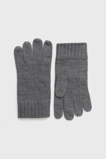 Шерстяные перчатки Polo Ralph Lauren, серый
