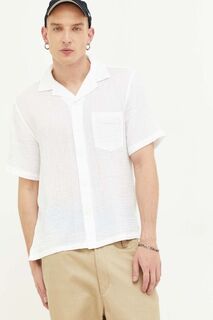 Рубашка из хлопка Abercrombie &amp; Fitch, белый