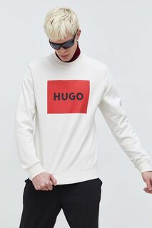 Толстовка HUGO из хлопка Hugo, бежевый