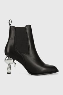 Кожаные ботинки челси Карла Лагерфельда IKON HEEL Karl Lagerfeld, черный