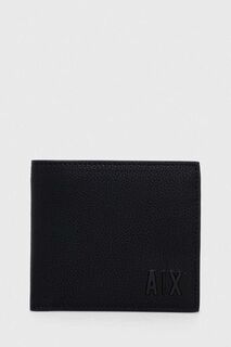Кожаный кошелек Armani Exchange, черный