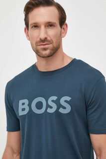 Хлопковая футболка BOSS BOSS ORANGE Boss, зеленый