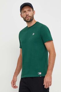 Хлопковая футболка MLB Oakland Athletics 47brand, зеленый
