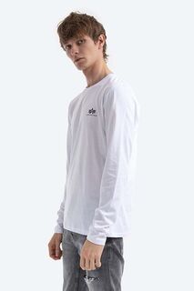 Хлопковая рубашка с длинными рукавами Basic Alpha Industries, белый