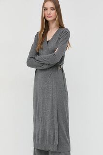 Платье из смесовой шерсти Twinset, серый