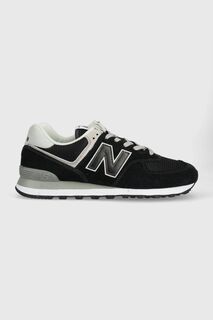 Черный Белый 574 New Balance, черный