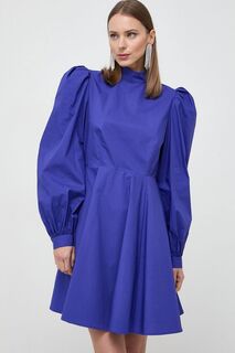 Платье из хлопка на заказ Custommade, синий