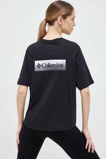 Футболка из хлопка Columbia, черный